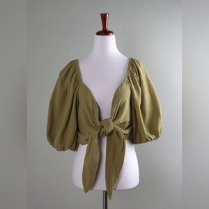 Jen’s Pirate Booty For Free People Wrap Top Sz XS